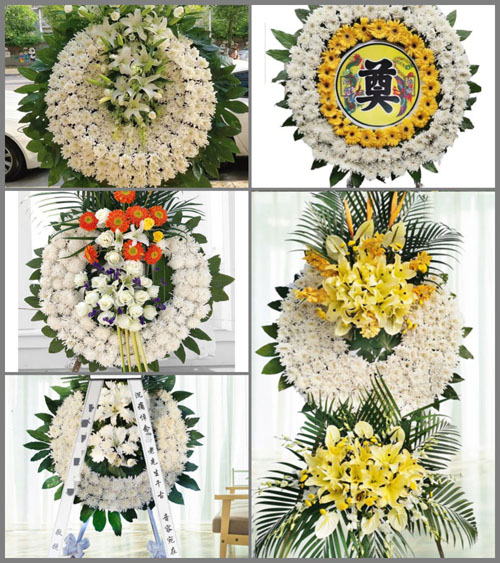贵州六盘水盘县竹海镇色绿村花圈速递